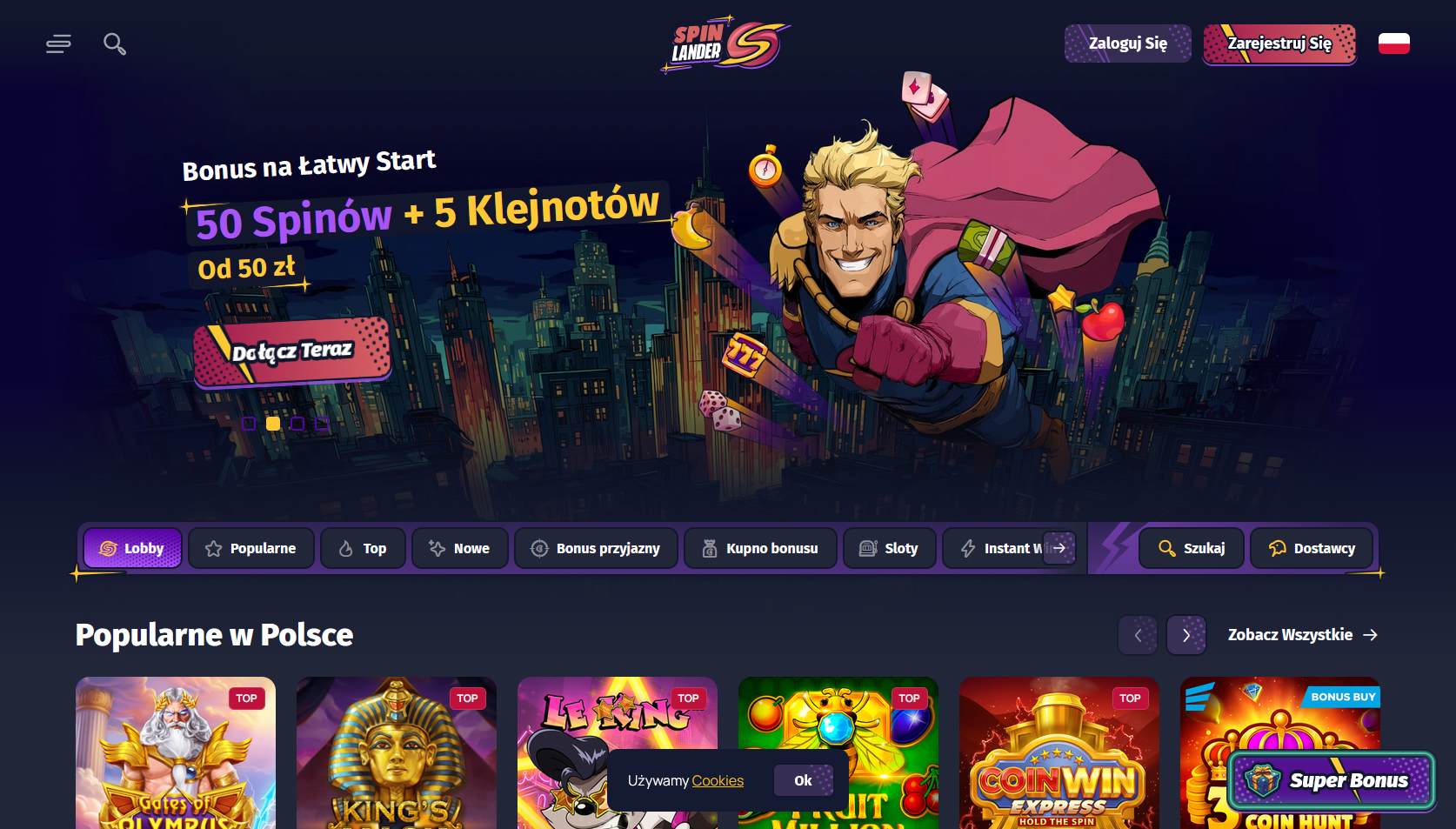 Spin Lander Casino logo kasyno online