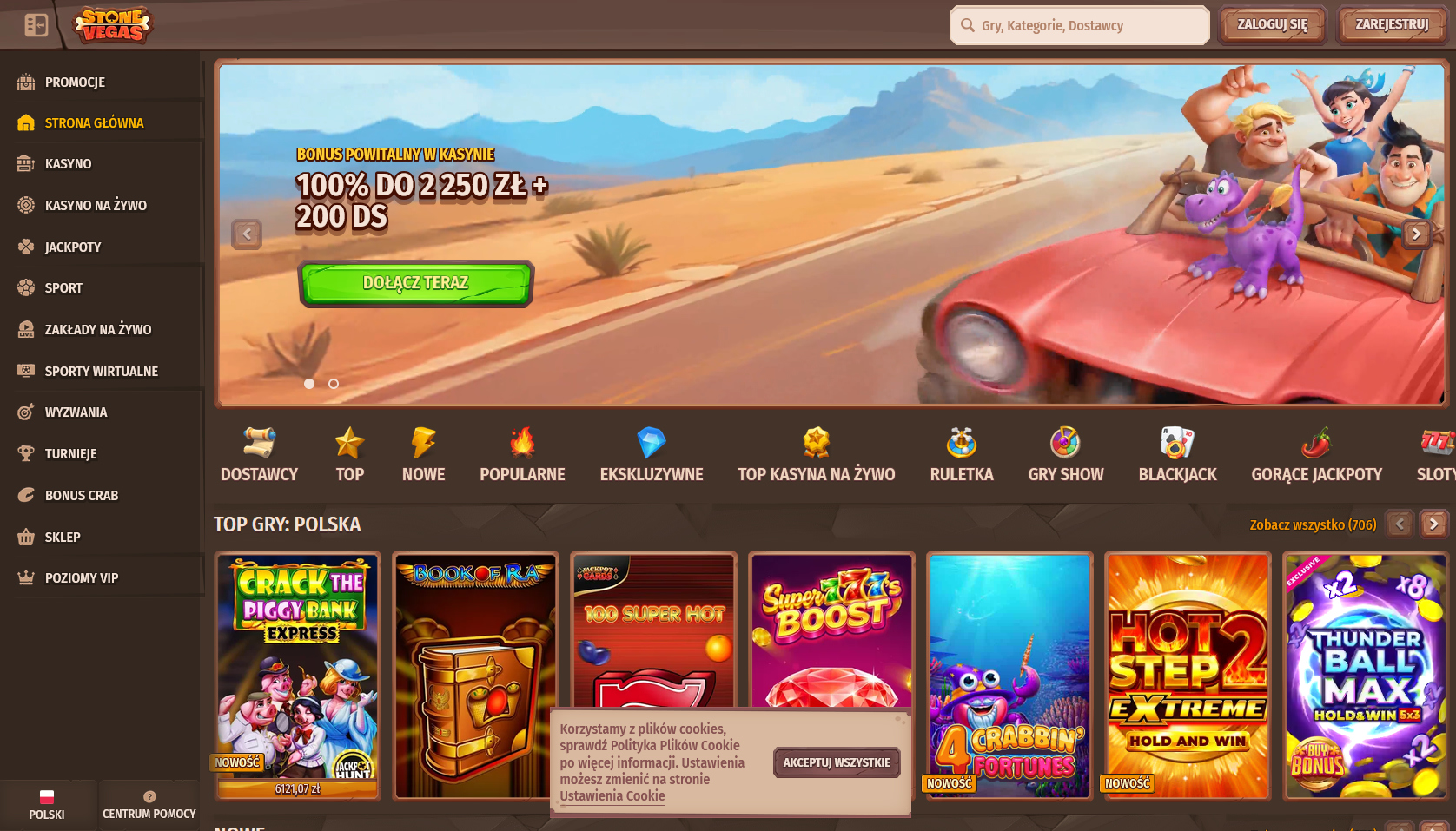 Stone Vegas bonus powitalny kasyno online